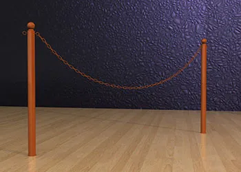 Chain Post - Floor Socket
