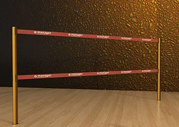 Double Belt Post - Floor Socket