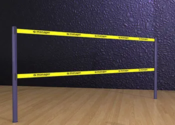 Double Belt Post - Floor Socket