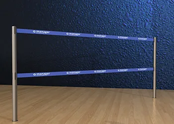 Double Belt Post - Floor Socket