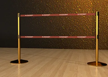 Double Belt Retractable Post