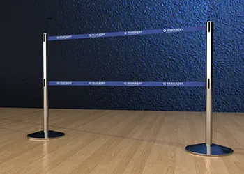 Double Belt Retractable Post