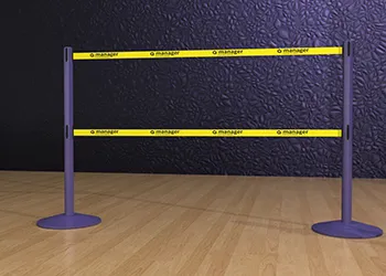 Double Belt Retractable Post