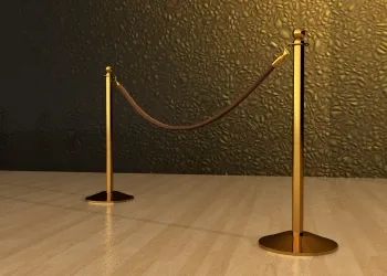 Classic Rope Post in Brass