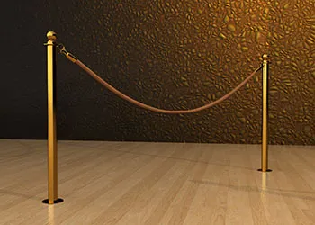 Rope Post - Floor Mount