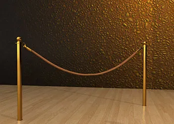 Rope Post - Floor Socket